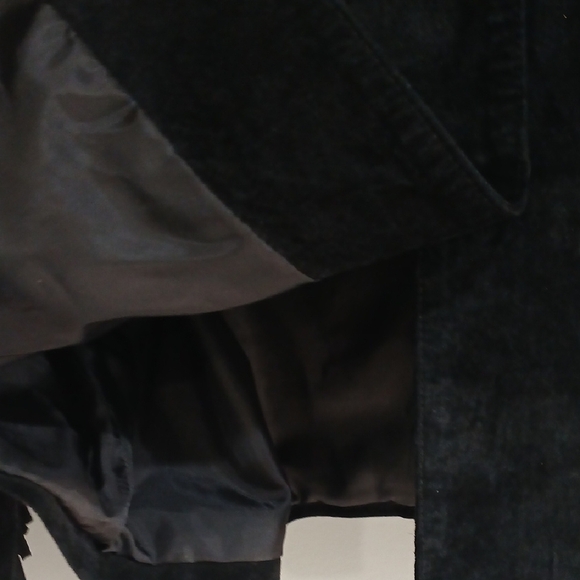 Black Suede Jacket with Fringe by [Brand] - Picture 7 of 16